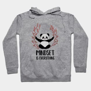 Panda Yoga, Meditation, Mindset Motivational Quote Hoodie